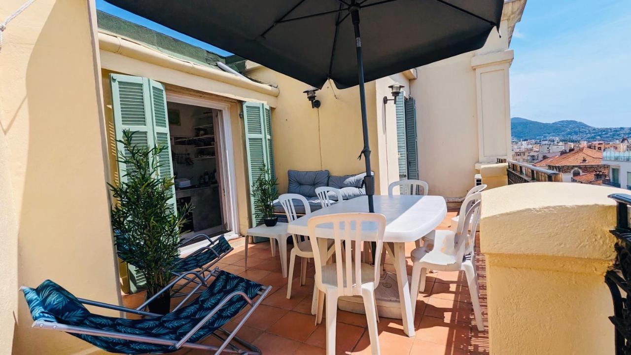 "Studio Ensoleille A Deux Pas Des Plages Avec Sa Grande Terrasse Privee !" Nice Buitenkant foto