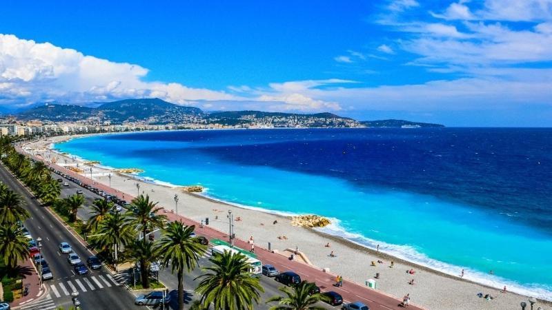 "Studio Ensoleille A Deux Pas Des Plages Avec Sa Grande Terrasse Privee !" Nice Buitenkant foto